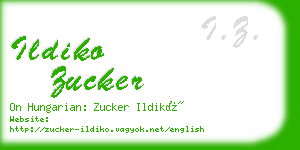 ildiko zucker business card